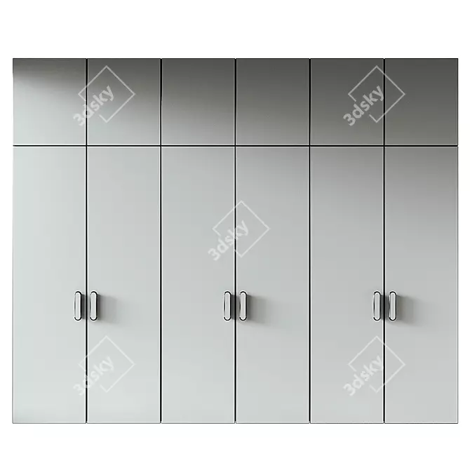 Modern Model Wardrobe 196 Design 3D model image 3