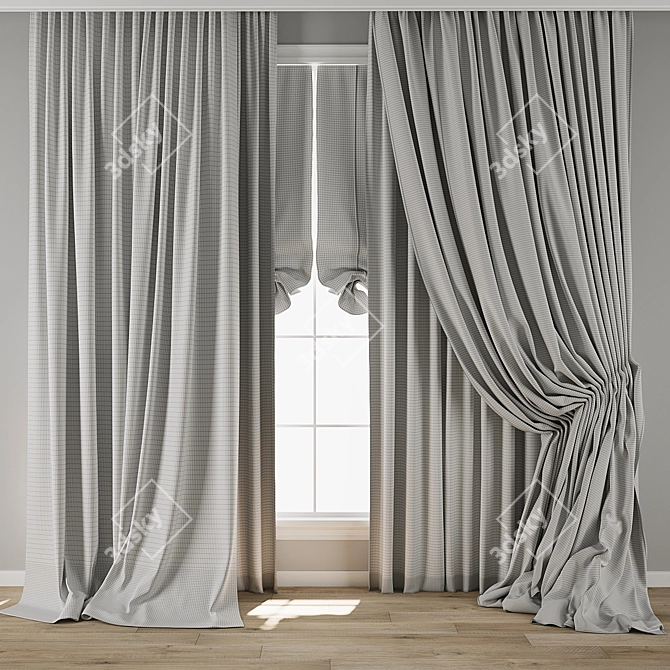 Max Curtain Archive 3D Model 3D model image 3