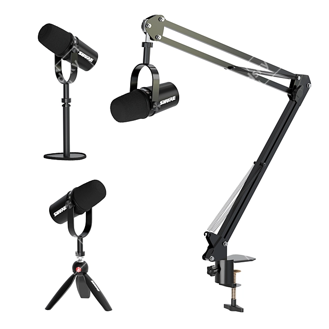 SHURE MV7 Studio Microphone Package 3D model image 1