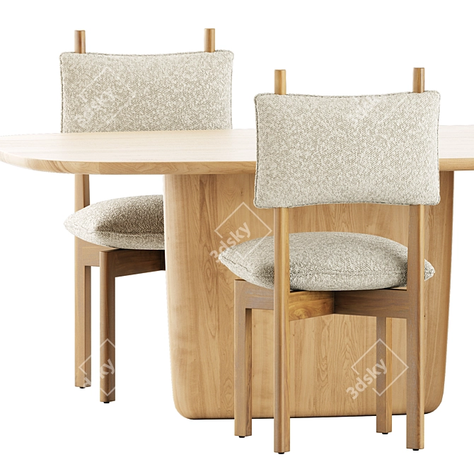 Paf Paf Chair MC25 and Tobi-Ishi Table 3D model image 2