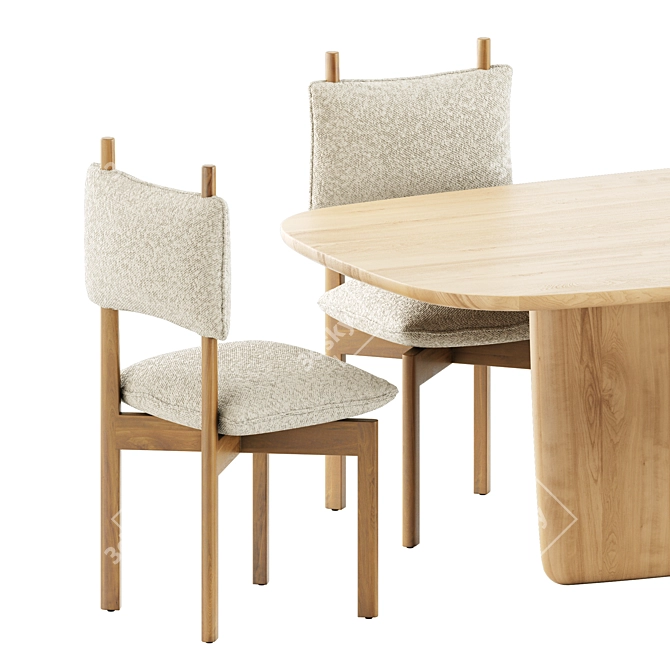 Paf Paf Chair MC25 and Tobi-Ishi Table 3D model image 3