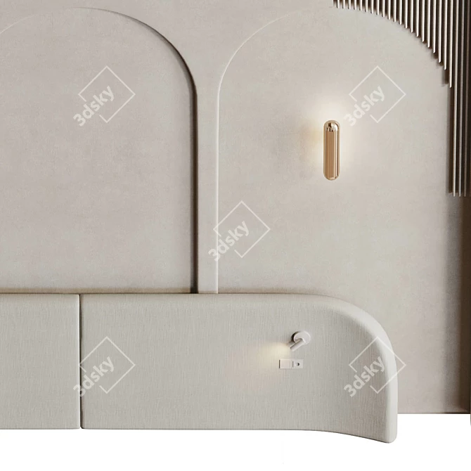 Decorative 3D Wall Panel Arch 3D model image 2