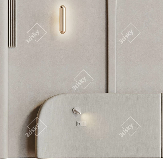 Decorative 3D Wall Panel Arch 3D model image 4