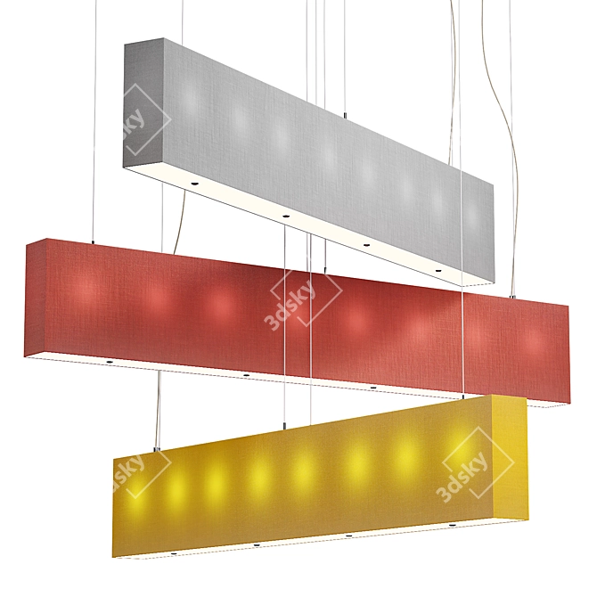 Sleek Line 2400 Pendant Shade 3D model image 1