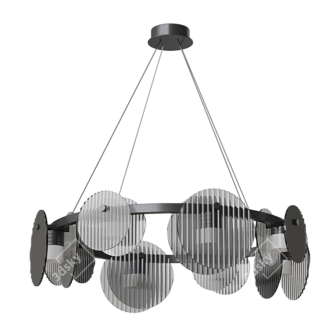 RUTGER R 8 LED Chandelier 3D model image 1