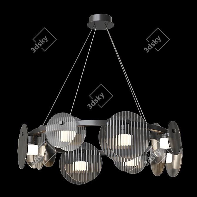 RUTGER R 8 LED Chandelier 3D model image 2