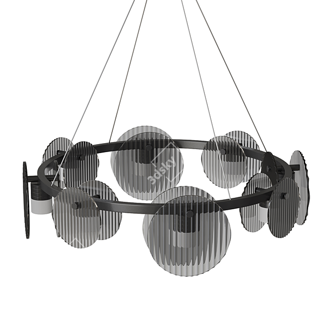 RUTGER R 8 LED Chandelier 3D model image 3