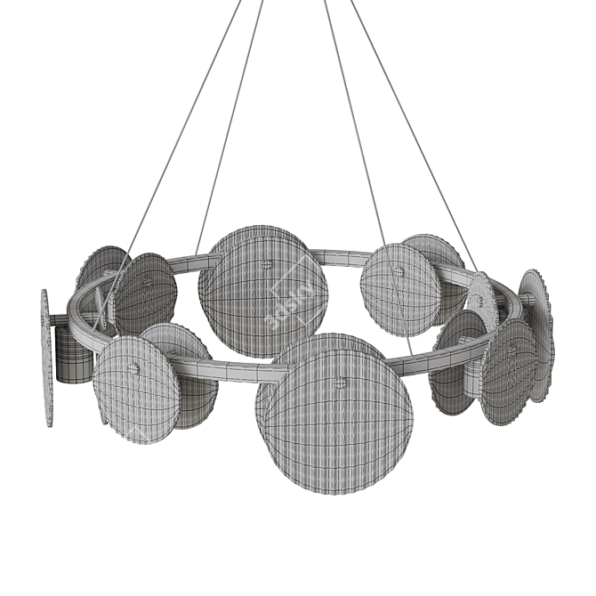RUTGER R 8 LED Chandelier 3D model image 5