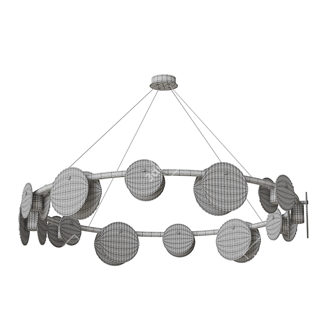 Lampatron RUTGER R 12 Modern Chandelier 3D model image 4