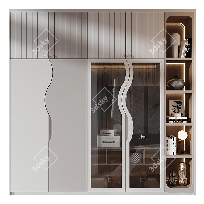 Modular Furniture Set with Decor 3D model image 1