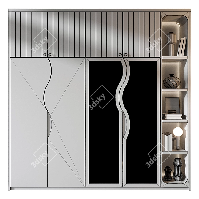 Modular Furniture Set with Decor 3D model image 2