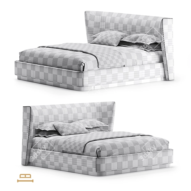 Essen Bed by Idealbeds 3D model image 4