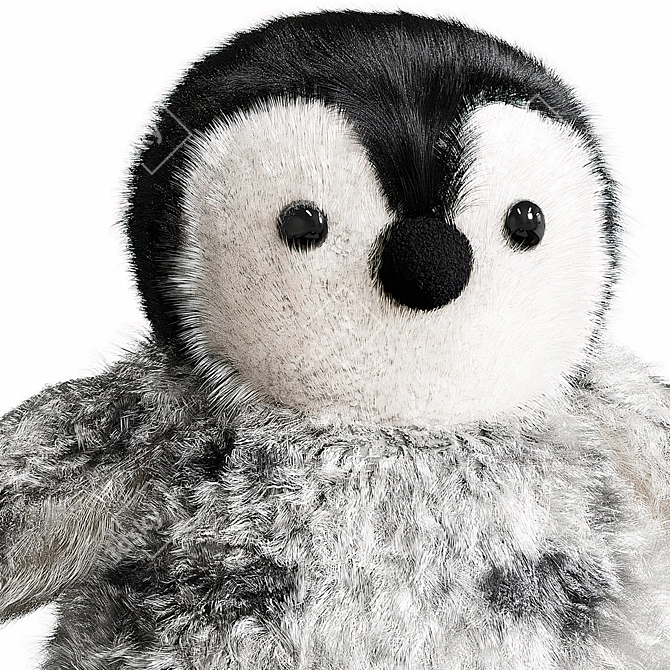 Holiday 6in Aurora Penguin Plush 3D model image 5