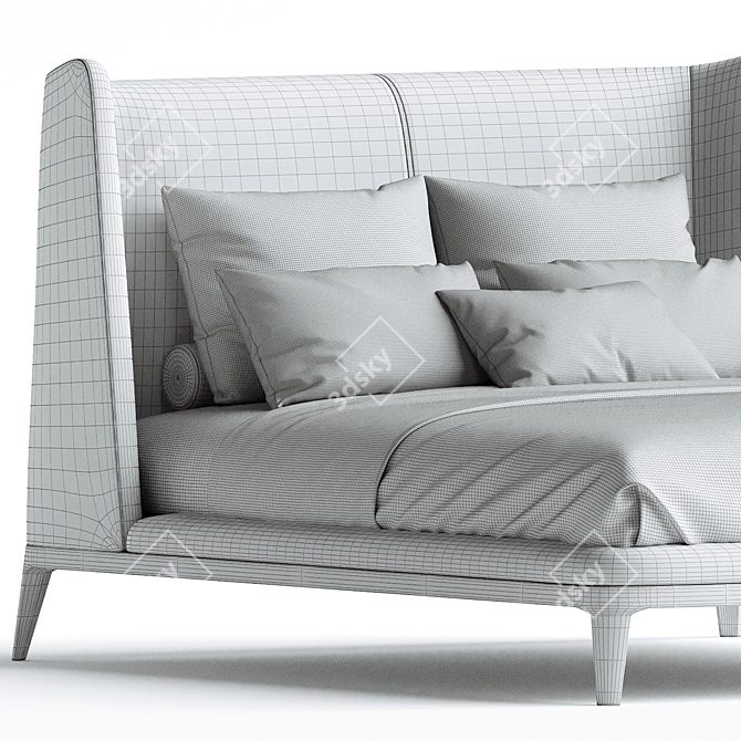Elegant Flexform Dragonfly Bed 3D model image 6