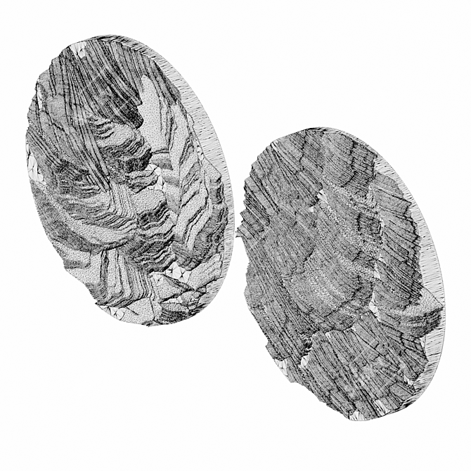 Gypsum 22-Piece Wall Panel Set 3D model image 3