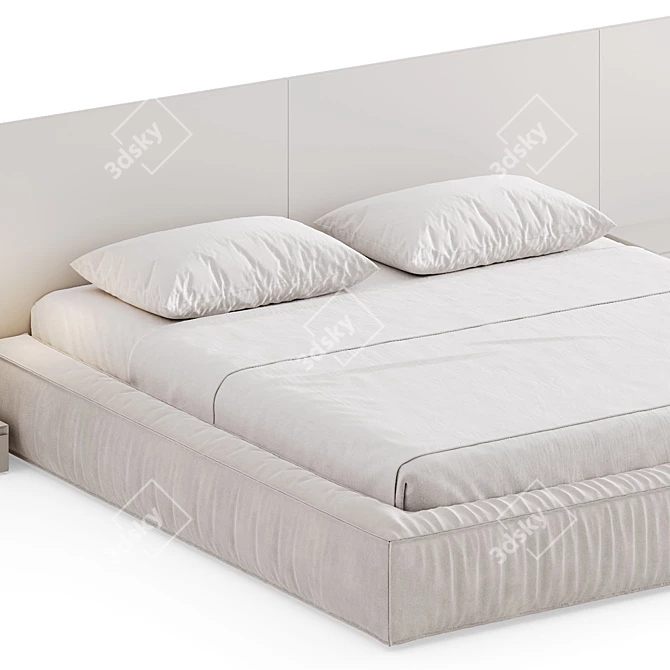 Double Bed 09 | 3Ds Max | OBJ | Corona 3D model image 3