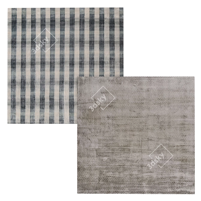 Luxurious Fergie Area Rug 3D model image 2