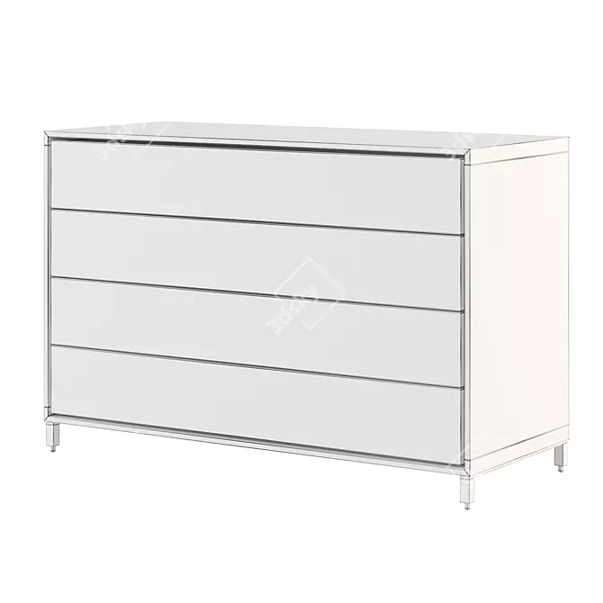 Italian Handcrafted Rialto Nightfly Dresser 3D model image 5