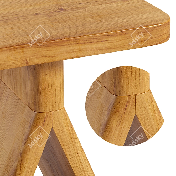 Henrichsen Jakob Stool 3D Model 3D model image 3