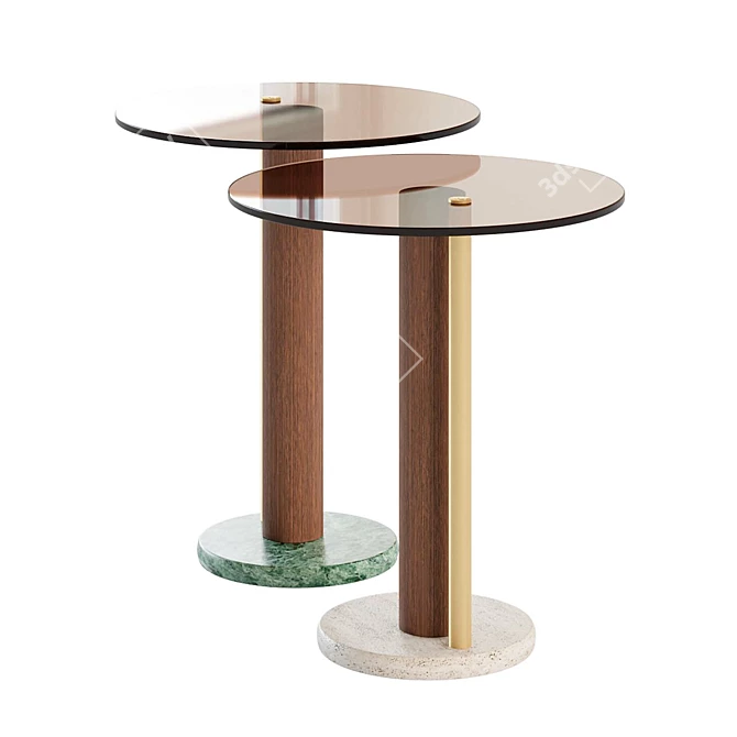 Italian Handcrafted Coffee Tables 3D model image 3