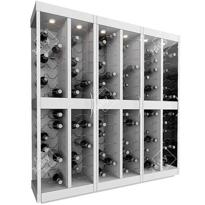 Luxury Wine Cellar Display Model 3D model image 3