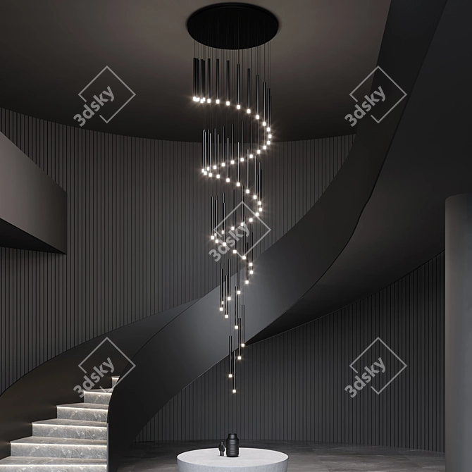 Spiral Pendant Chandelier Integrator IT-669 3D model image 7