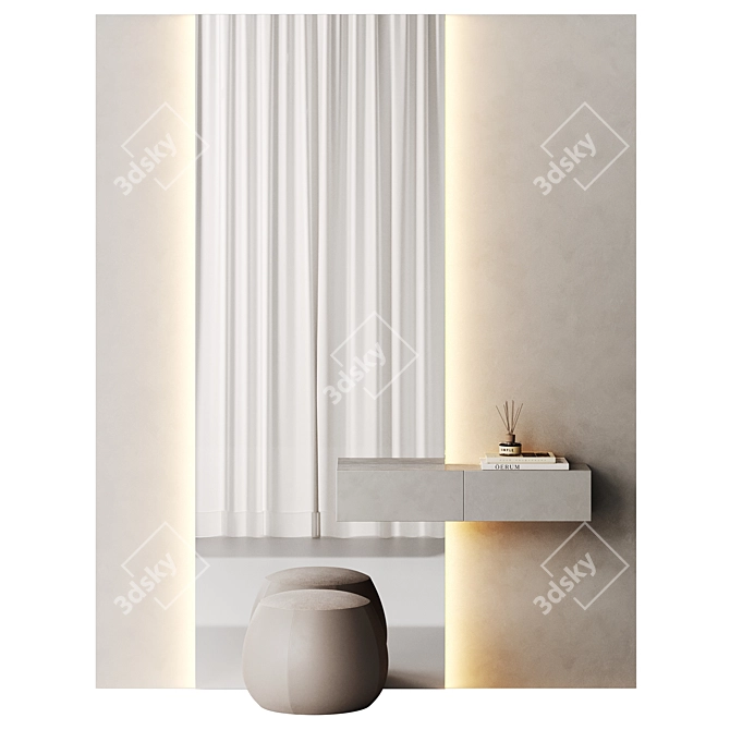 Minimalist Style Hallway Set 3D model image 1