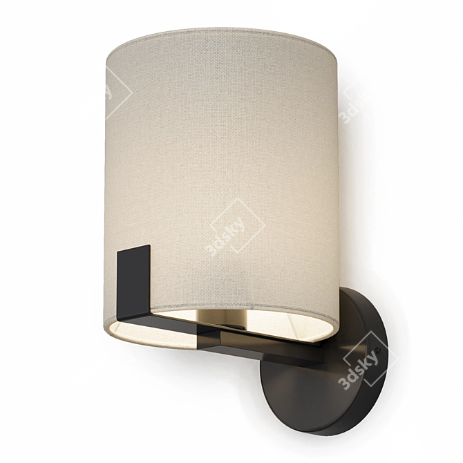 Nila Wall Sconce: Modern Elegance 3D model image 2