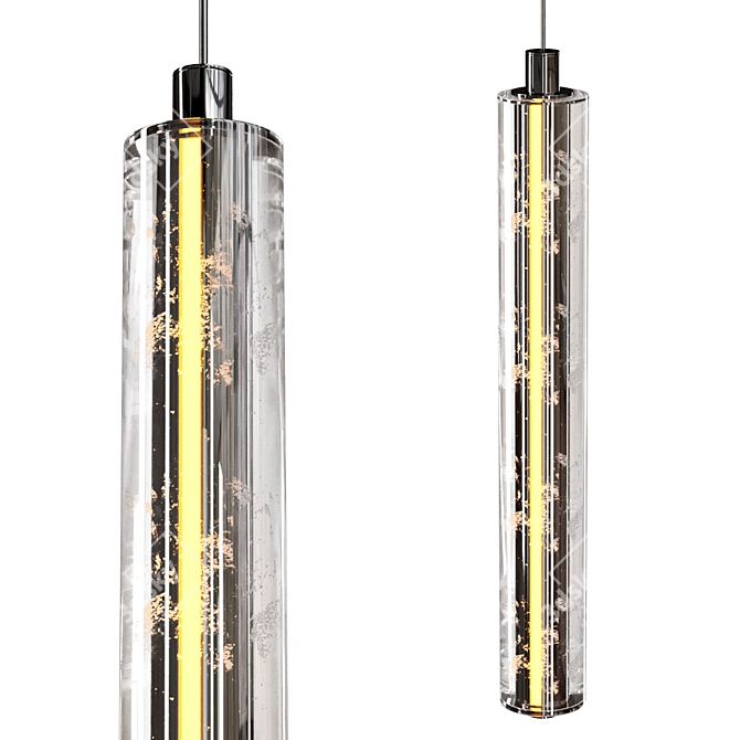 Sleek Pendant Light Fixture 3D model image 3