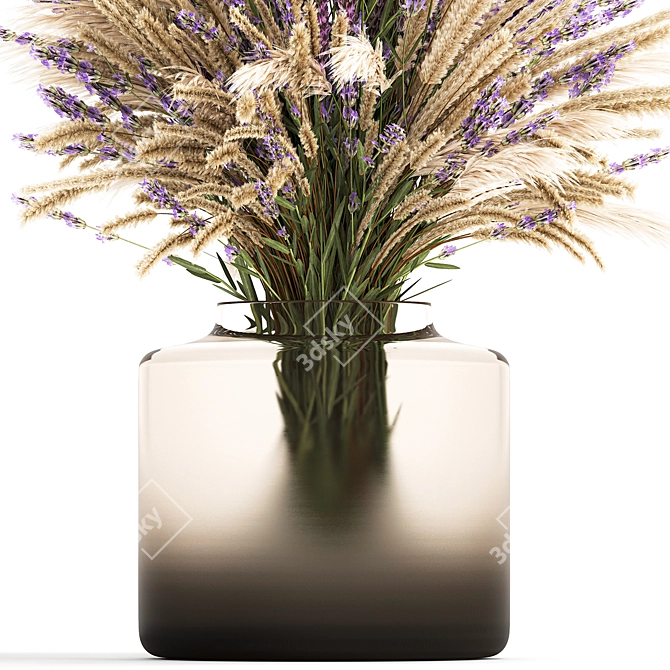 Field Flowers Bouquet Set 3D model image 6