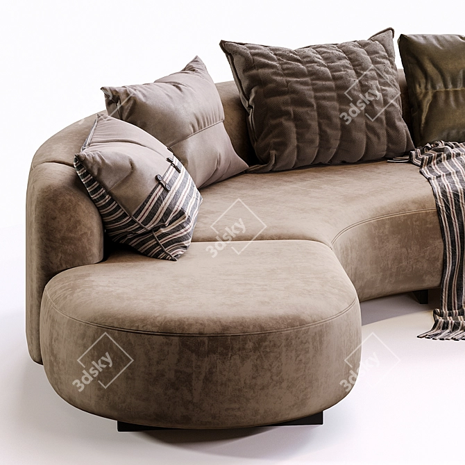 Luxury Outdoor Björn L Sofa 3D model image 3