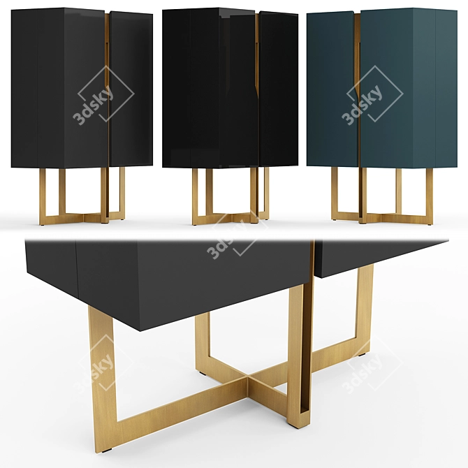 Sleek Mirage Cabinet Cantori 3D model image 8