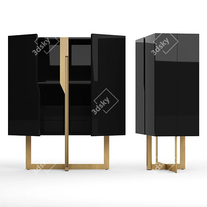 Sleek Mirage Cabinet Cantori 3D model image 12