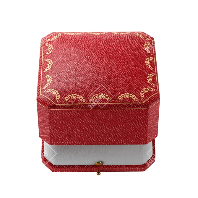 Luxury Cartier Gift Packaging Set 3D model image 2