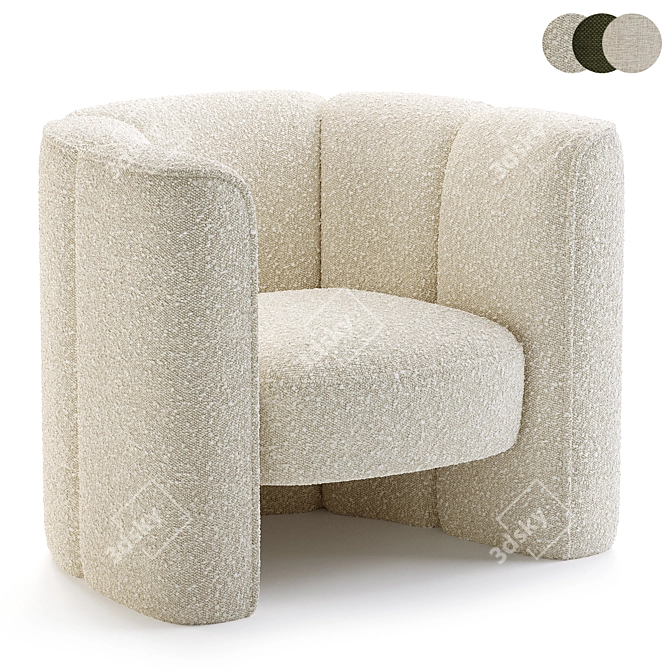 Elegant Mila Chair: 3D Model 3D model image 1