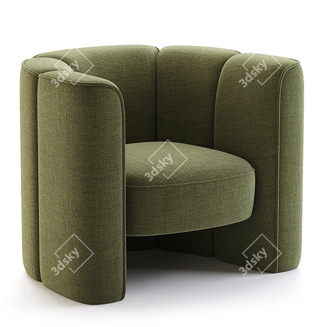 Elegant Mila Chair: 3D Model 3D model image 2