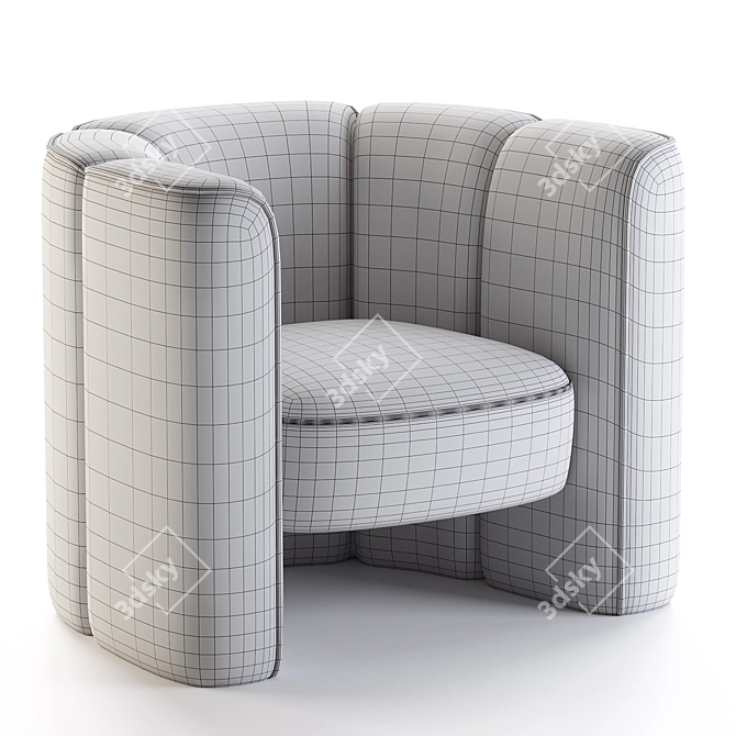 Elegant Mila Chair: 3D Model 3D model image 4