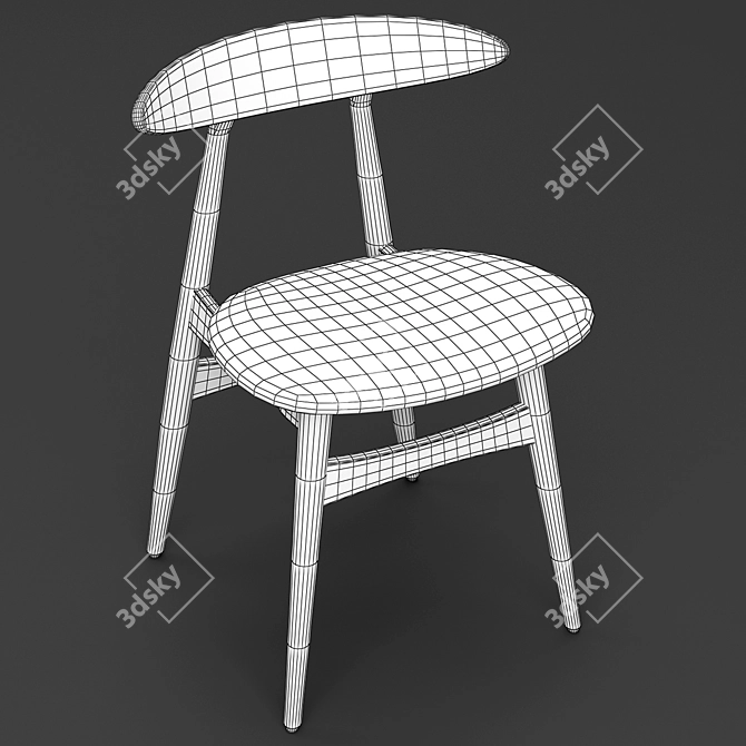 Modern Dolce Dining Table Set 3D model image 5