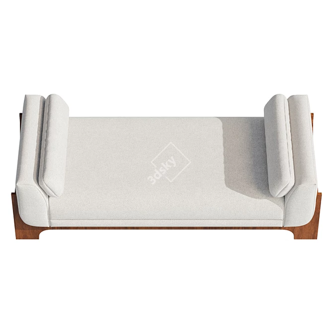Luxury Bouclé Sheba Daybed (8192x8192 Texture) 3D model image 3