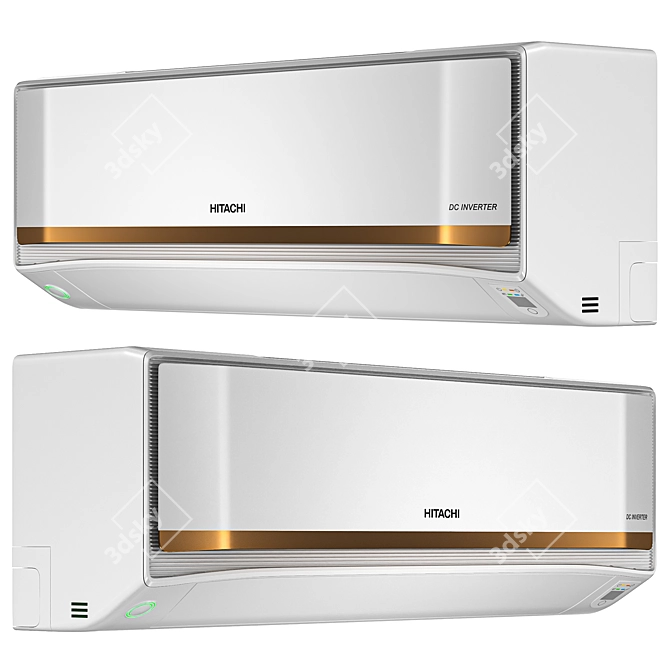 Hitachi iZen 1.5 Ton AC 3D model image 1