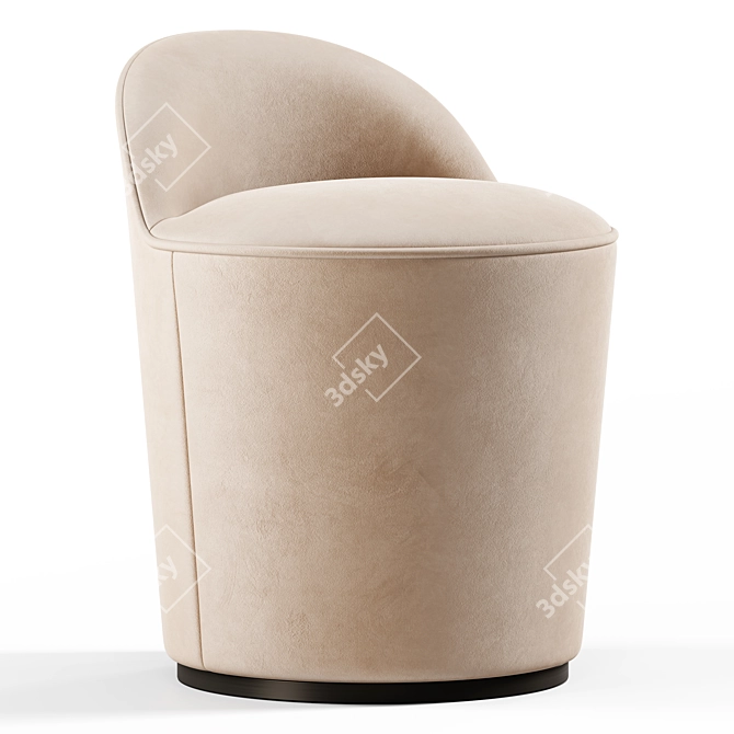 Seamless Textured Lounge Chair - 3D Model 3D model image 1