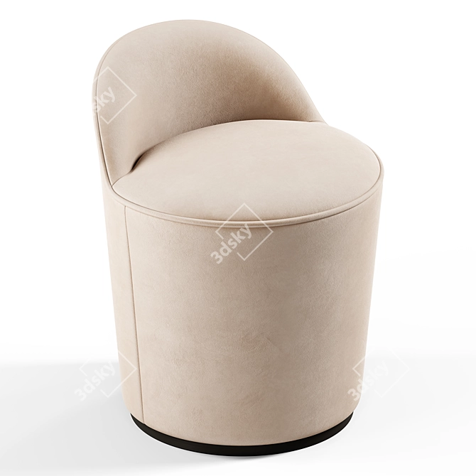 Seamless Textured Lounge Chair - 3D Model 3D model image 5