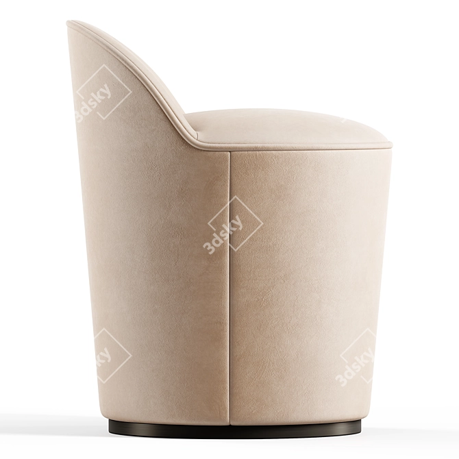 Seamless Textured Lounge Chair - 3D Model 3D model image 7