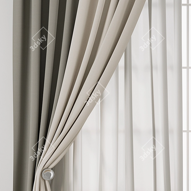  Curtain 892 3D Model Set 3D model image 2