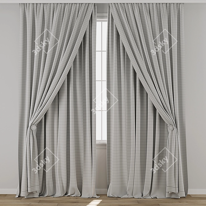  Curtain 892 3D Model Set 3D model image 3