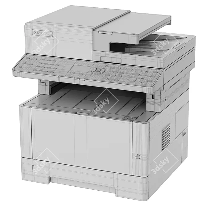 Title: Kyocera Mita Ecosys Laser M2040dn 3D model image 2