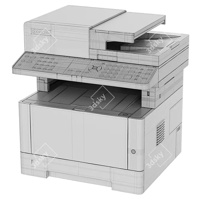 Title: Kyocera Mita Ecosys Laser M2040dn 3D model image 7