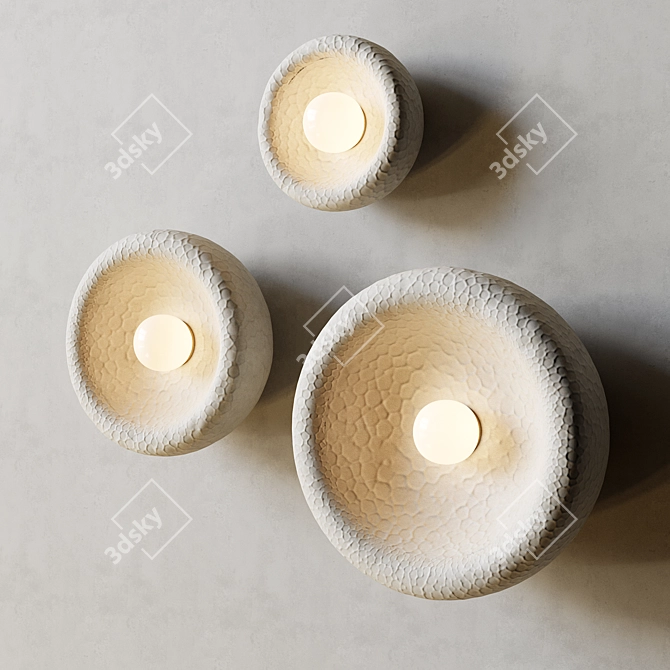 Sleek SONIAH Medium Sconce 3D model image 2
