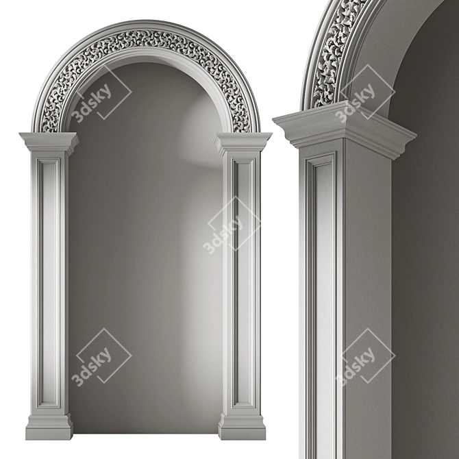 Classic Arch 07 Design Model 3D model image 1