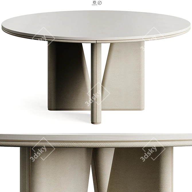 Elegant Frato Console Table 3D model image 3